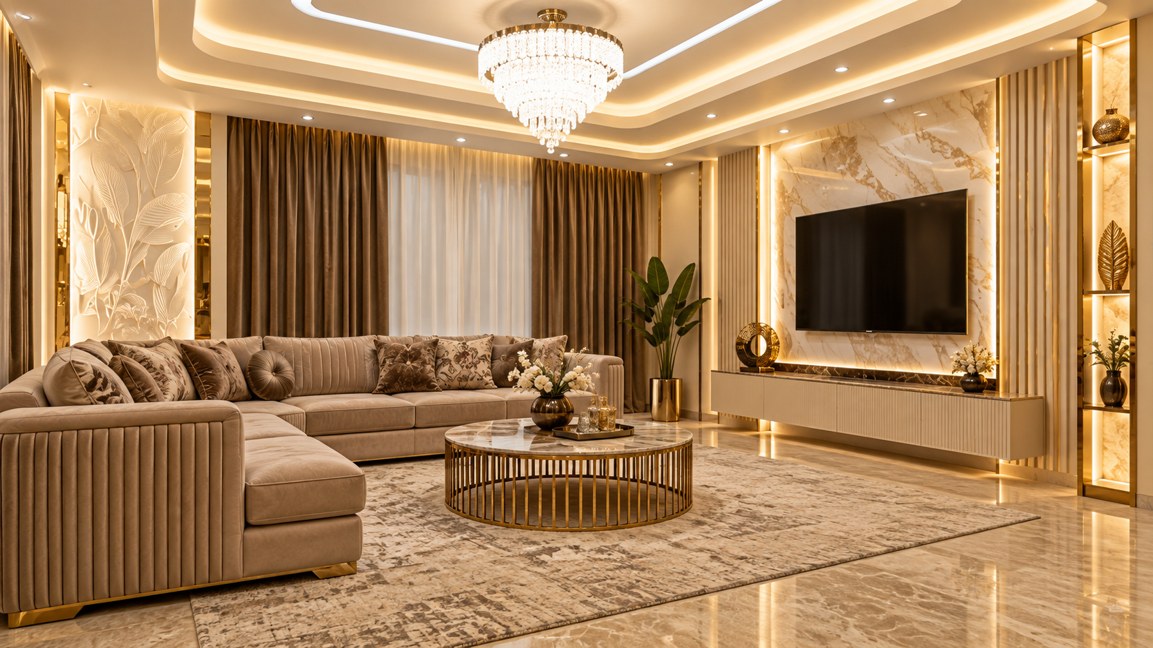 Designer TV Lounge
